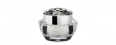 Barattolo ovale per crema in acrilico con tappo a diamante 30ml - Imballaggio VDA-30-DD Melodia di Giglio